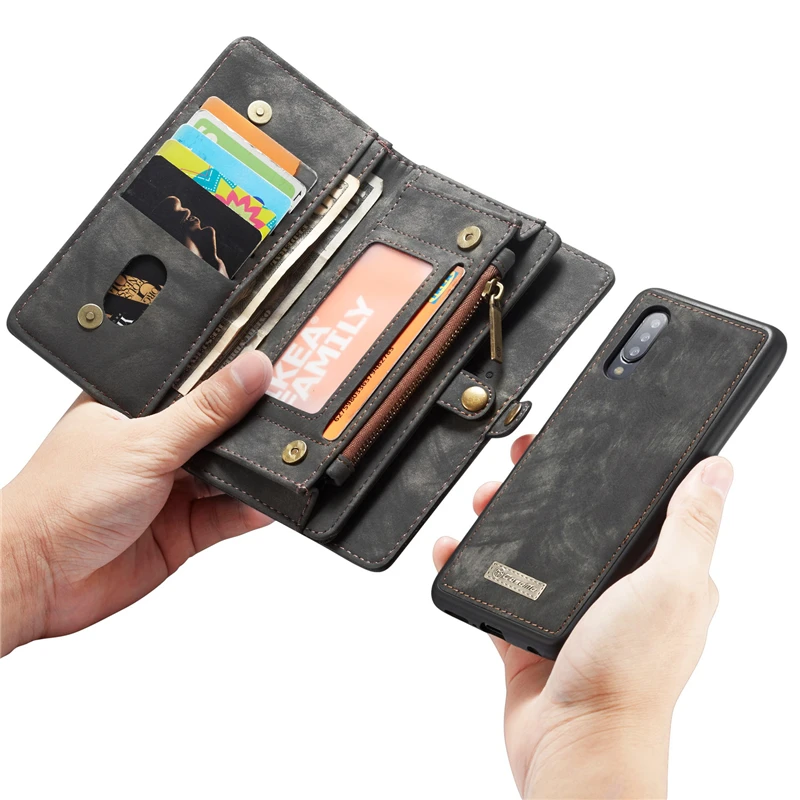 Luxury Retro Wallet Leather Case For Samsung Galaxy A70 A50 A40 A30 A20 Multi-function Card Slot Holder A50/A40/A70 | Мобильные