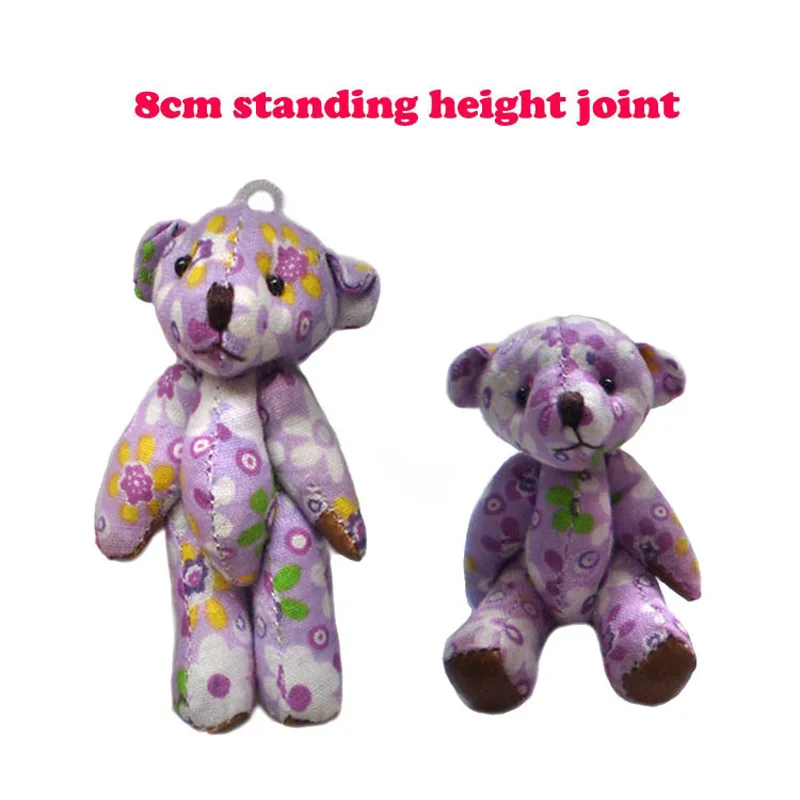 30 шт./лот мини плюшевый мишка мягкие плюшевые игрушки 8 см маленький подвеска pelucia