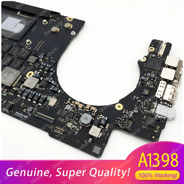 100% рабочая материнская плата A1398 для MacBook Pro 15 &quotMid 2015 MJLQ2LL 2 GHz Core i7 (4th Gen Quad-Core lntel lris)