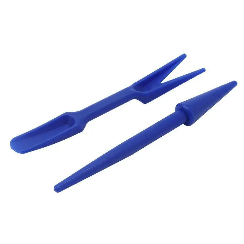 NEW 2pcs Plastic Garden Seeds Widger Seedlings Dibber Transplanting Planting Tools(Random Color