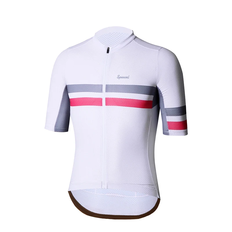 SPEXCEL lightweight Cycling Jersey Short Sleeve mesh fabirc race fit cycling set summer Quick Dry Bicycle jerseys and bib shorts
