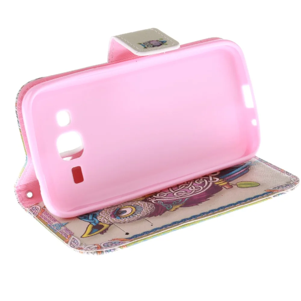 Чехол книжка из искусственной кожи с подставкой для Samsung Galaxy Core Prime Lte G360 G360H G360G