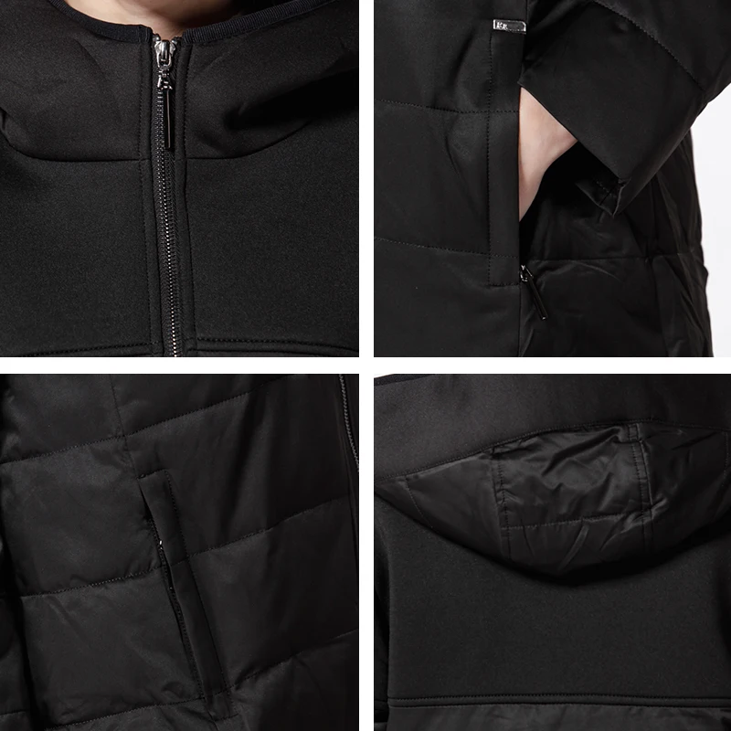 LADYVOSTOK Женское пальто парка Куртка Повседневная Модная Тёплая Зимняя С Капюшоном