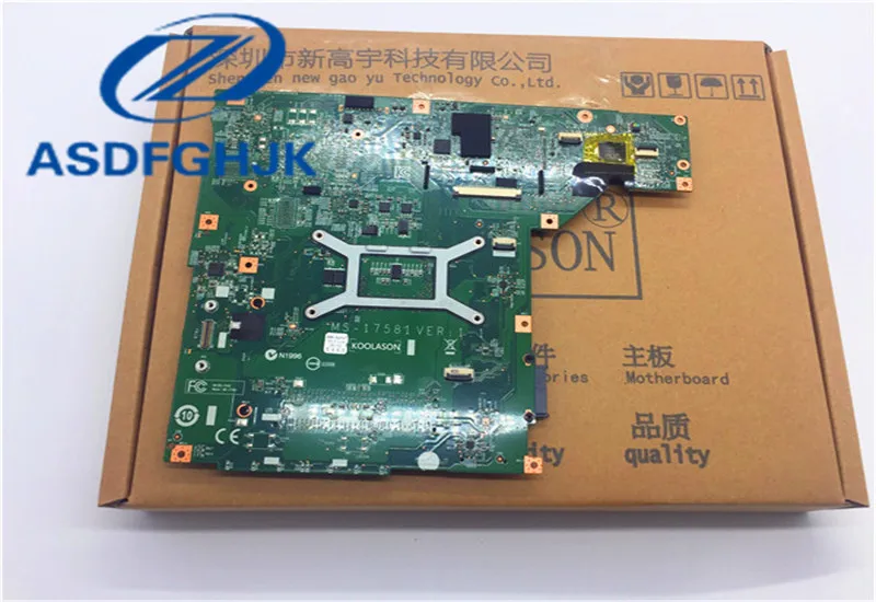 Материнская плата для ноутбука MS-1758 для MSI GE70 GP70 материнская плата MS-17581 REV 1,1 интегрированная