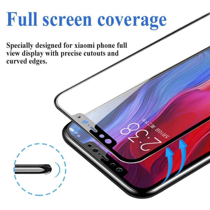 Защитное стекло для xiaomi mi 8 lite pro explorer se ksio xio светильник закаленное verre tremp лист