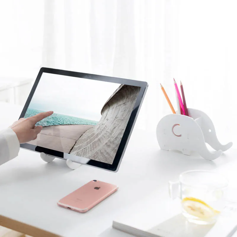 HATOLY DIY Универсальный держатель для сотового телефона милый слон Настольный мини