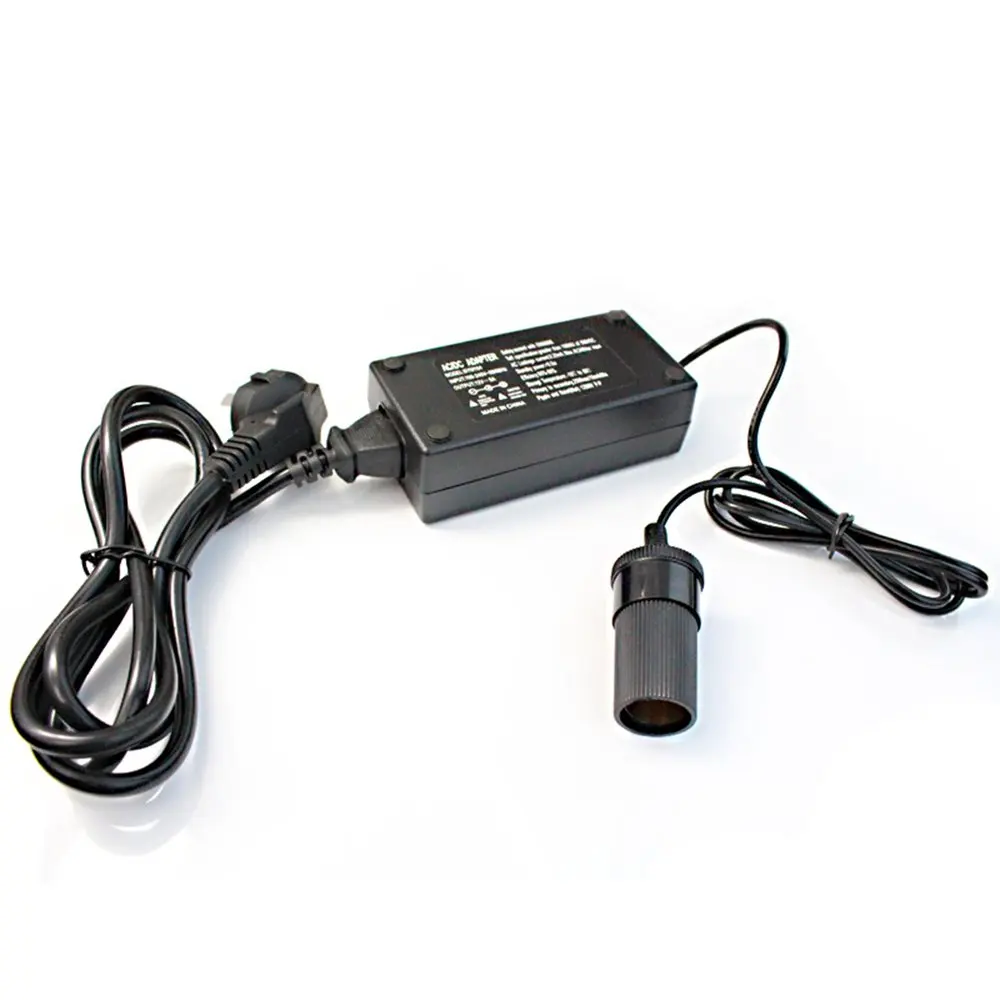 AC 220V к DC 12V Преобразователь мощности инвертор 60W 5A трансформатор DC Блок питания Адаптер для автомобильного прикуривателя