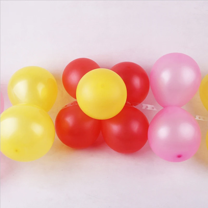 LA MIU 5M Single/Double Holes PVC Rubber Tape Connect Strip Plastic Balloon Chain Arch Decor Party Wedding Backdrop Decoration | Дом и сад