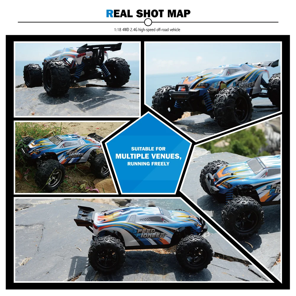 1:18 50 км/ч 2 4 г RC автомобиль 4WD радиоуправляемые машинки внедорожных Грузовиков
