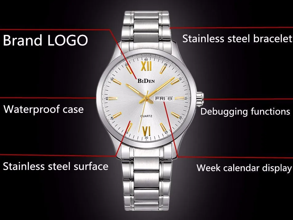 

Fashion Quartz Wristwatches Men Watch Water Resistant Mens Watches Top Brand Luxury Man Clock Business Male Relogio Masculino