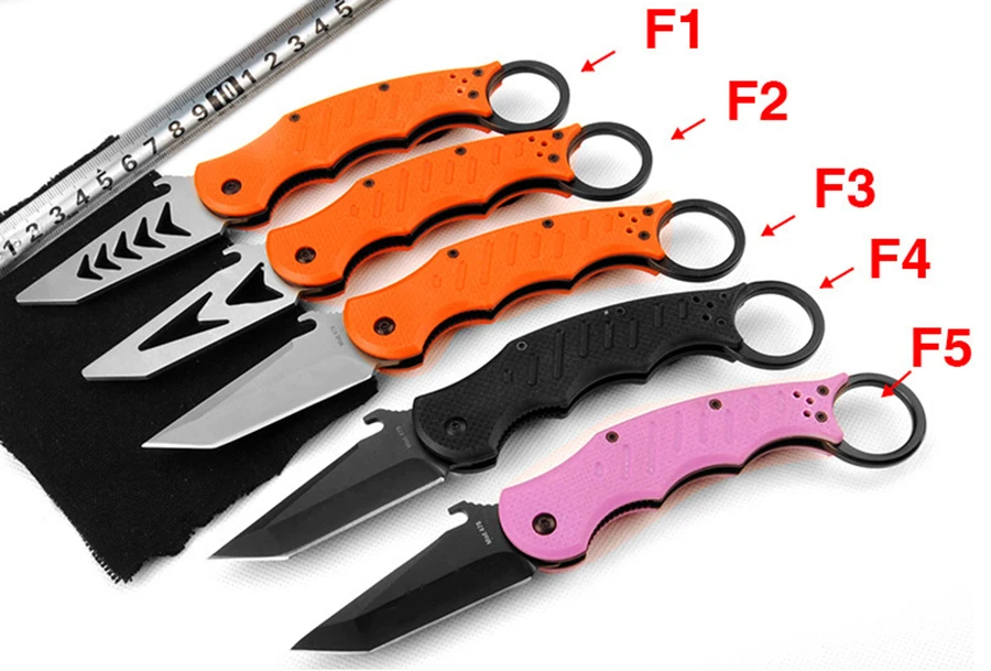 Тренировочный складной нож 440Cblade G10 с ручкой, карманные ножи для кемпинга, охоты, выживания, ручные инструменты для повседневного использования