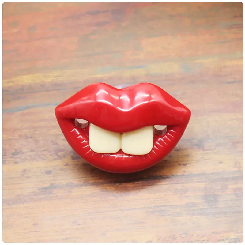 Забавный Бак зубы Соски S силиконовый для пустышки младенцев соска Шутка Шутки