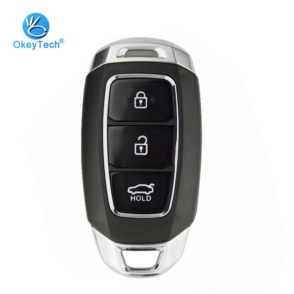 

Ключ дистанционного управления OkeyTech, 3 кнопки, для Hyundai Tucson I30, Creta, Solaris, с лезвием аварийный вставной