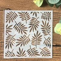13cm leaf diy craft layering stencils wall painting scrapbooking stamping embossing album card template
