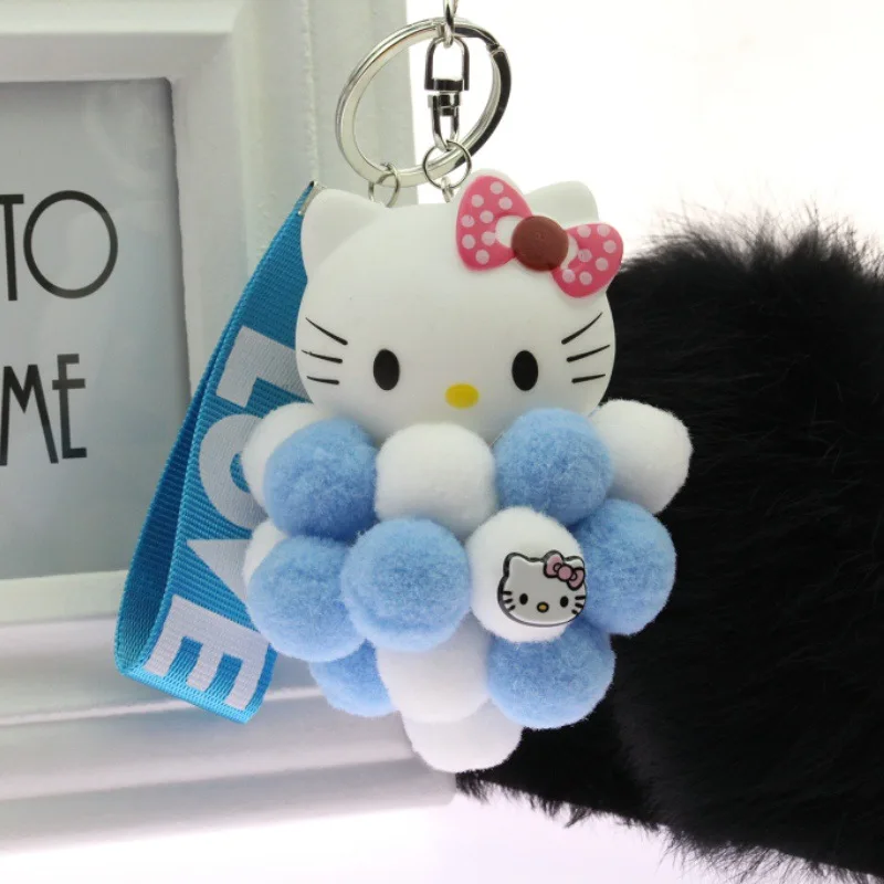 1 шт. 7 цветов 90*60 мм HelloKitty милое плюшевое кольцо плюшевые брелоки цепные игрушки