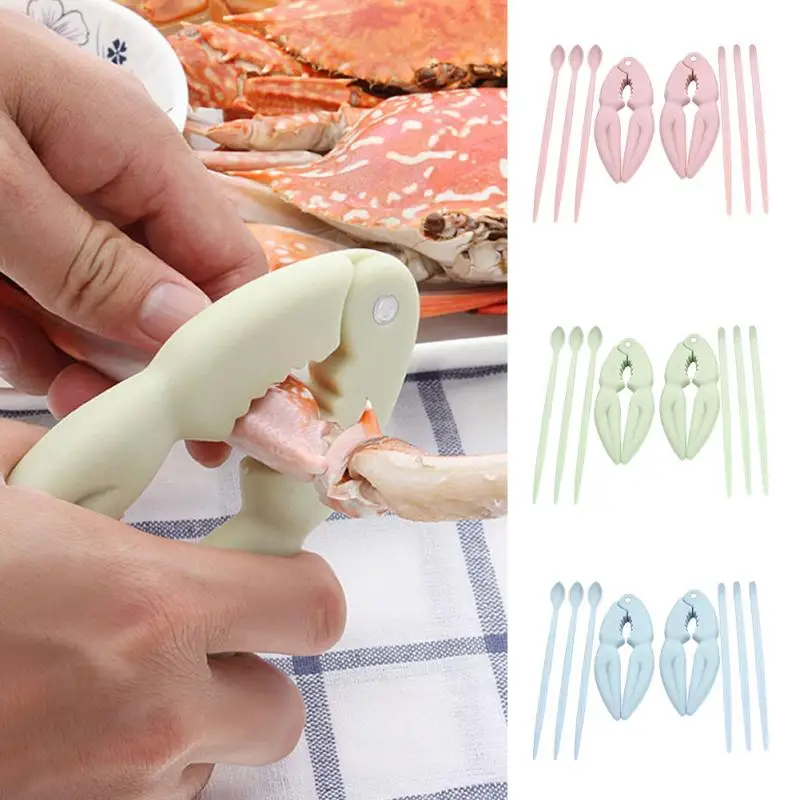 8 шт./компл. ложка Краб Пластик Омар морской Еда инструмент крекер основа
