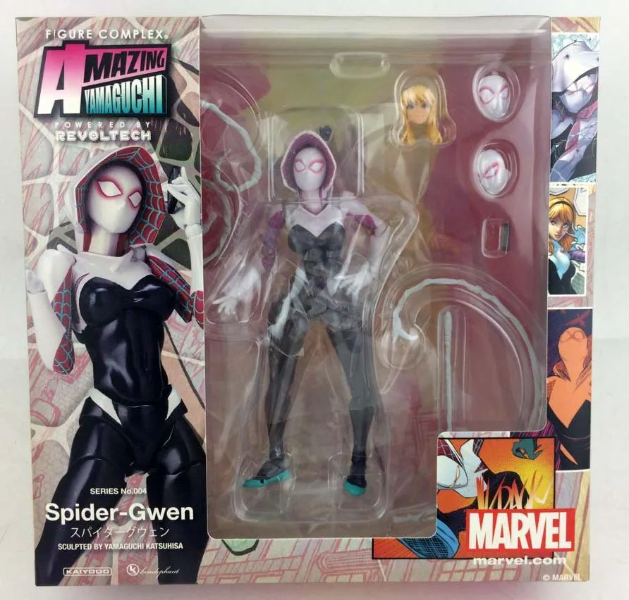 Marvel 16 см леди Удивительный Человек паук спайдергвен BJD фигурка модель игрушки с