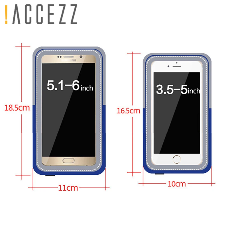 ! ACCEZZ спортивные нарукавники для бега 4 7/5 8 дюймов Oneplus 5 iPhone 7 6 Plus Xiaomi Gym