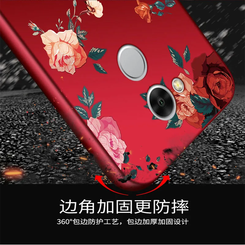 5 &quotМода Цветочный чехол для huawei Honor V9play V9 играть JMM-AL00 мягкий Крышка полное