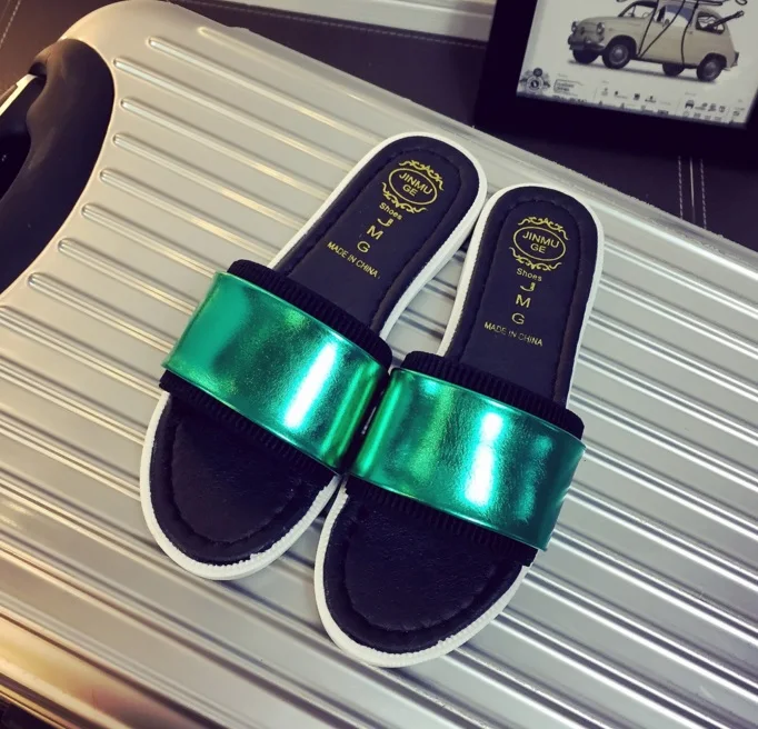 2016 последняя тенденция случайных сандалии повседневная тапочки плоские