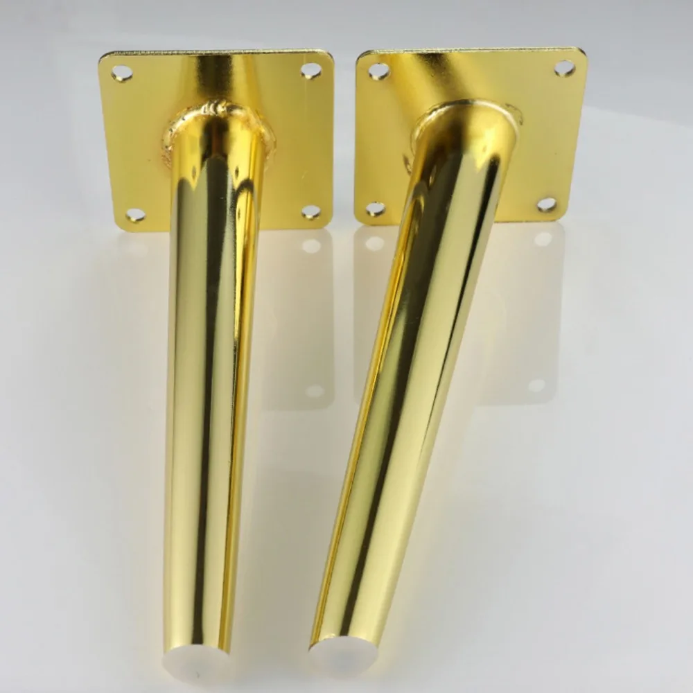 (Упаковка из 4 шт.) мебельные ножки железные для шкафа стола дивана стула золотые H