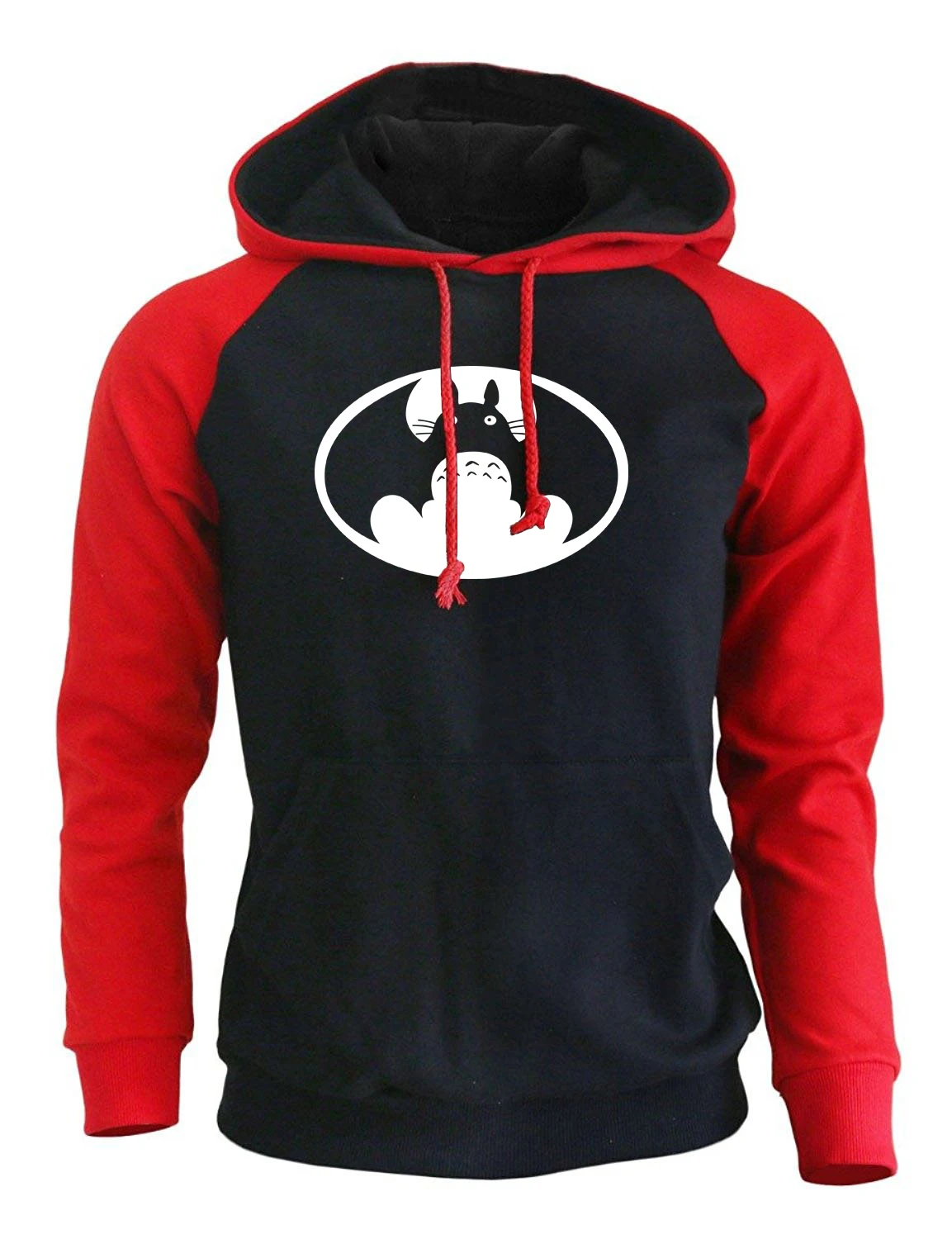 Тоторо против Бэтмена забавная брендовая одежда реглан толстовки 2019 новые