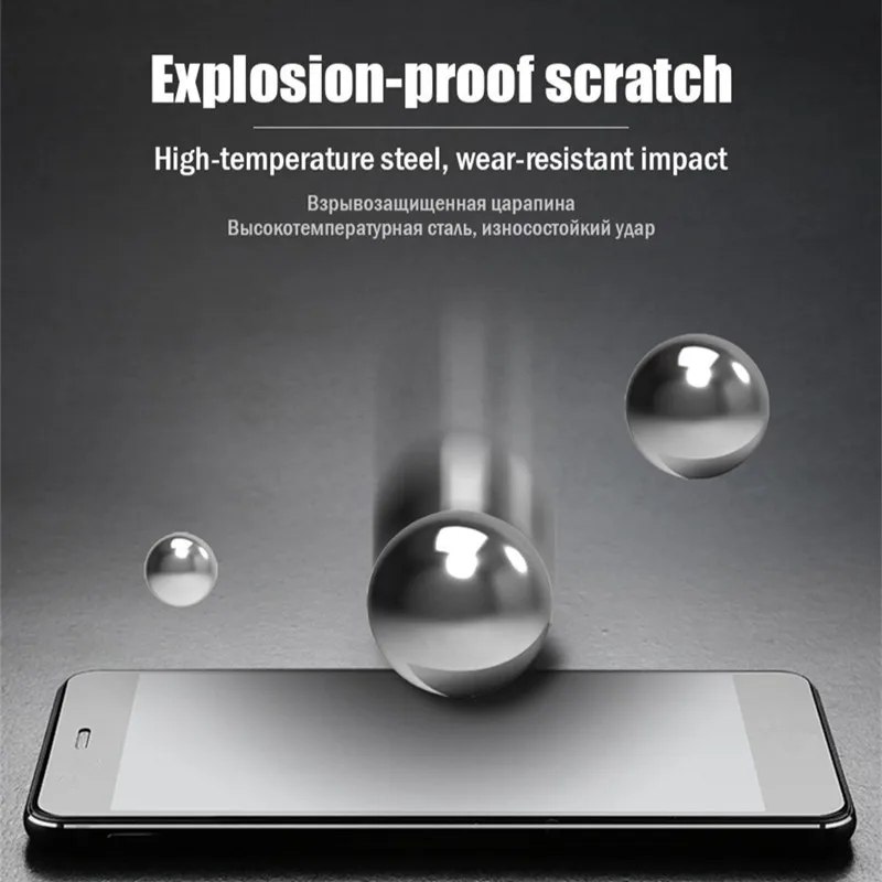 Protector de pantalla de vidrio templado para Vivo iQOO, pel&iacute;cula a prueba de polvo, 6,41"-4