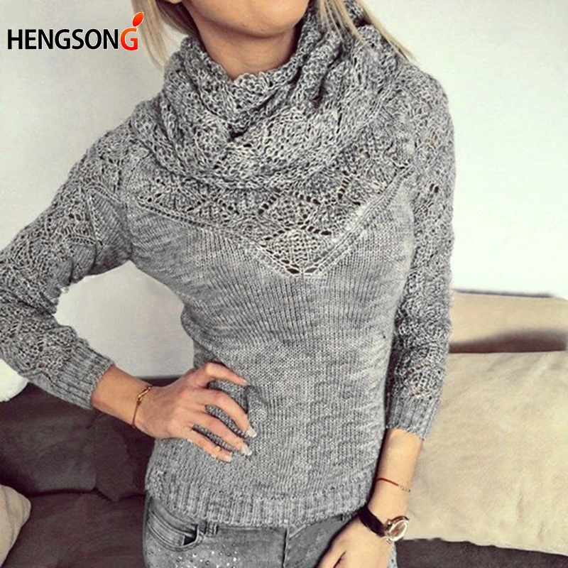 Женский свитер с длинным рукавом серый белый черный|sweater wrap|women sweaterblack jumper |