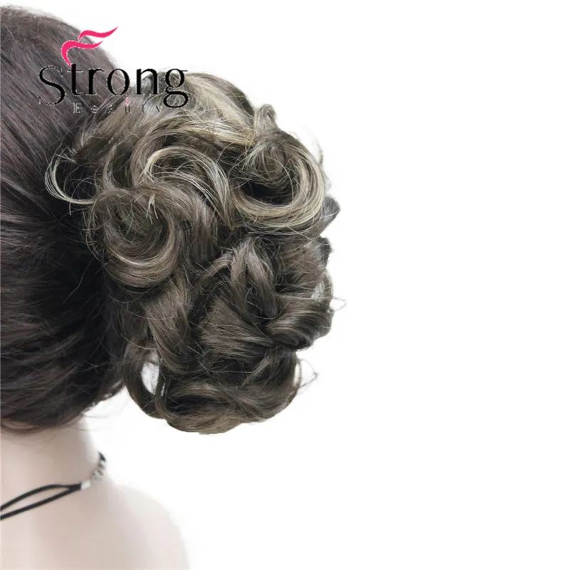 StrongBeauty, короткий конский хвост, накладные волосы, синтетические волосы, волнистые, на заколках, накладные волосы, цвет на выбор