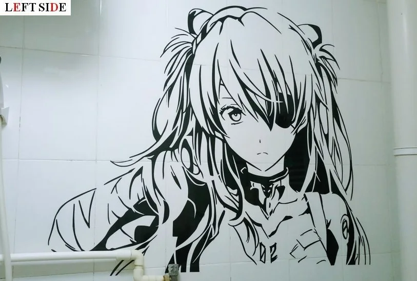 Наклейки для автомобиля с левой стороны HD струйные DIY Японские Аниме