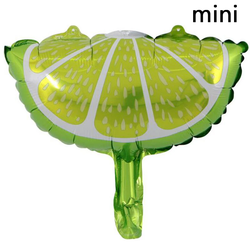 mini balloon5 10 шт. 7 дюймов ананас, банан, клубника, арбуз, бумажная тарелка, детский Декор на день рождения, Гавайские принадлежности для тематической вечеринки - Цвет: mini balloon5