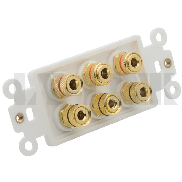 6 портовый динамик банан звуковая коробка настенная пластина Поддержка