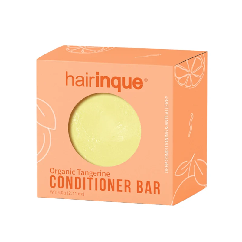 Organic Hair Tangerine Conditioner Bar Handmade Vitamin C Nourishing Hair Conditioner Soap Hair Care Moisturizing Dropshipping