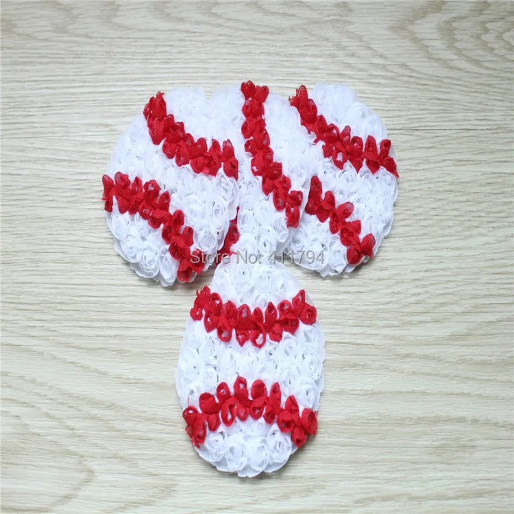 

50 шт./лот, потертые цветы, бейсбольные шифоновые цветы для аксессуаров для повязки на голову