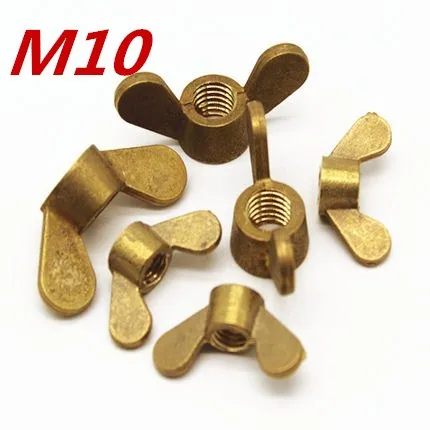

5pcs/lot M10 Brass Wing Nuts Butterfly Nuts Free Shipping