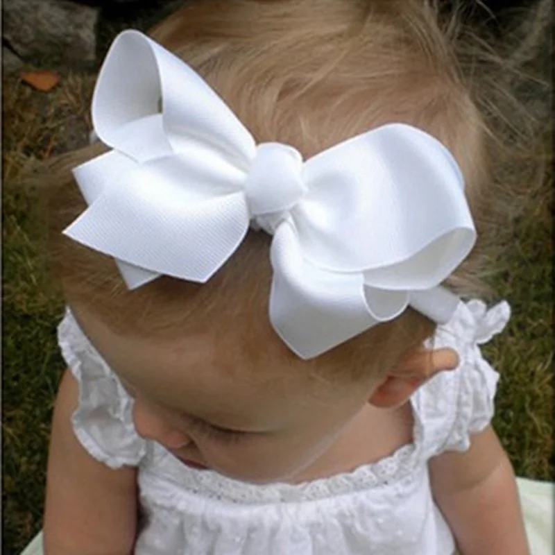

Naturalwell Small Girls Big Bow Headband Newborn Bebe Hair Accessories Elastic Hair Bands Cute Baby Girls Headbands HB179