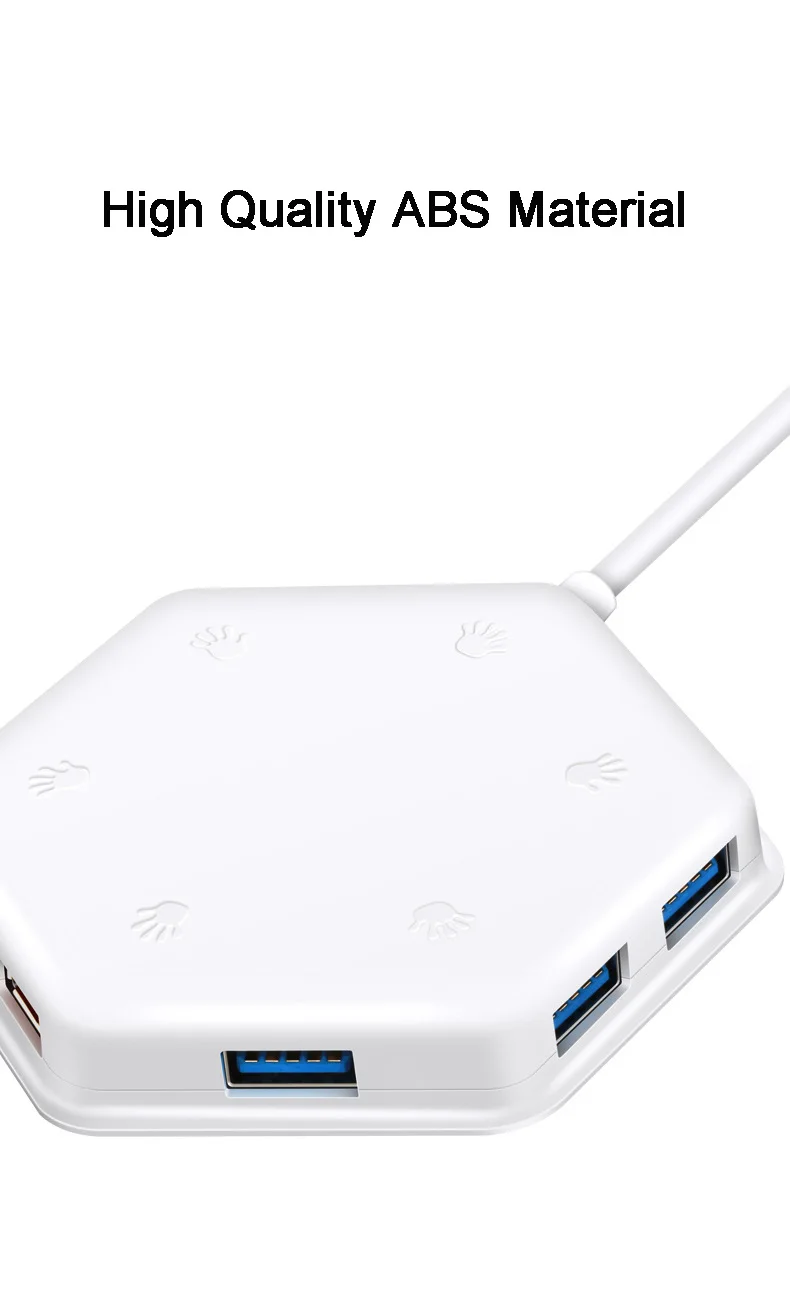 ICE COOREL высокое Скорость USB 2,0 USB 3,0 концентратор Внешний 6 Порты и разъёмы Usb разветвитель с микро Usb Интерфейс SD/TF Card Reader для портативных ПК