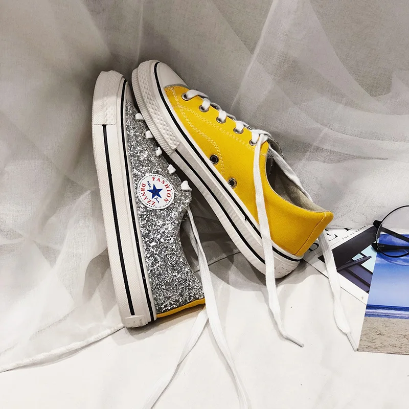 Shoes Woman 2019 Spring/summer women's sneakers Camouflage Splice Canvas Lace-Up Round Toe Ladies's Cinderella Shoe | Обувь