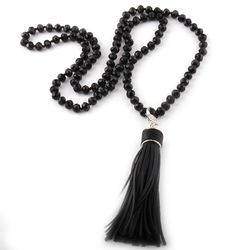 MOODPC модные богемные племенные ювелирные изделия стеклянные кристаллы длинное