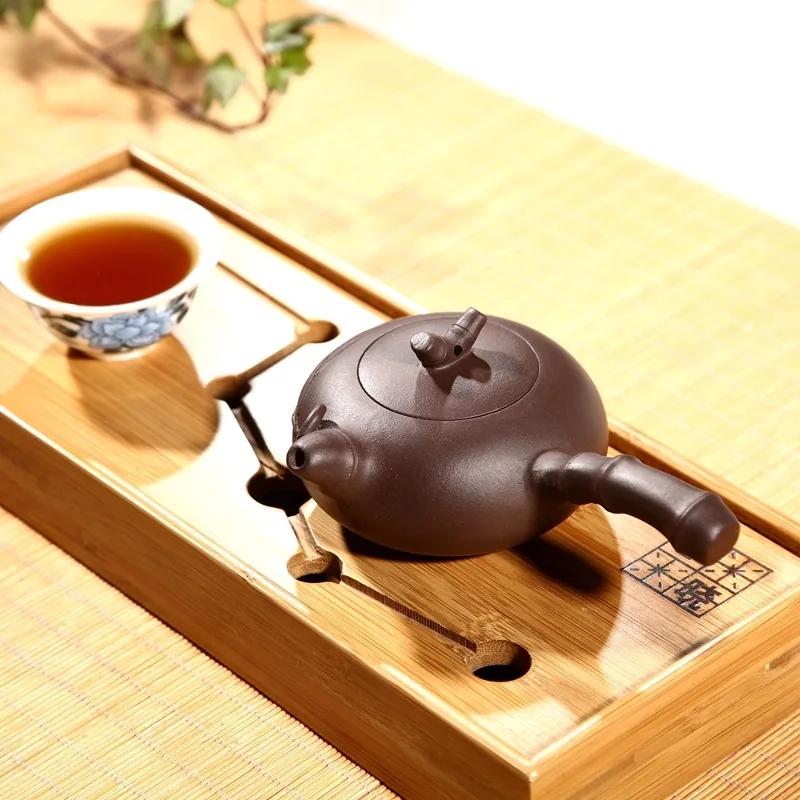 

Pot of west bamboo Tang Yu authentic yixing manufacturers selling kung fu tea set daily provisions tea kettle