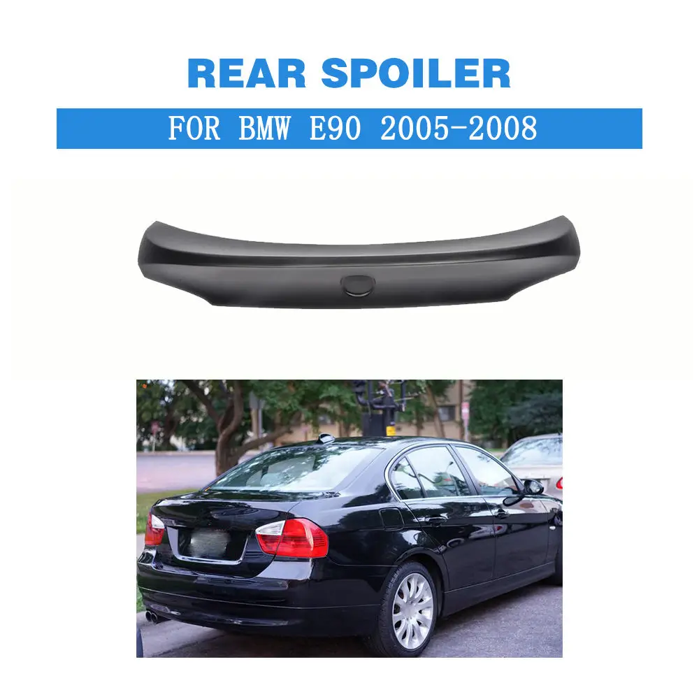 

Задний спойлер, крылья багажника для BMW 3 серии E90 2005-2008 FRP, Неокрашенный Черный Праймер, детали для тюнинга автомобиля