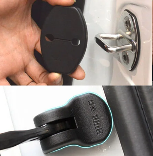For Audi A1 A4 A5 A7 A8 Q3 Q5 Q7 TT Door Lock Cover + Arm Check Checker Buckle Stopper Arrester Catch Case Cap Hinge Accessories |
