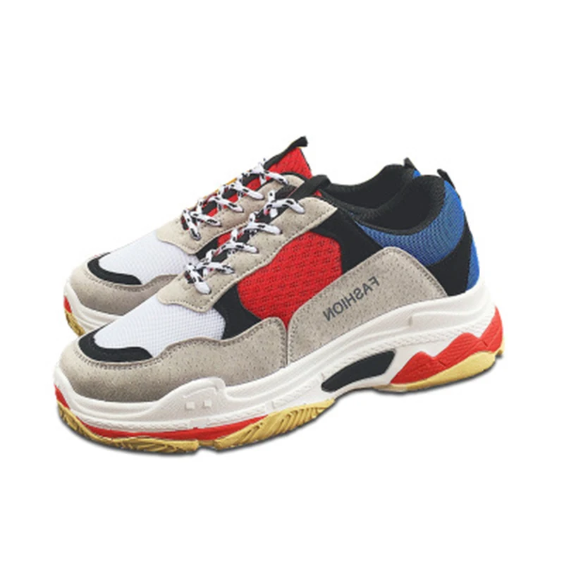 Кроссовки для папы новинка 2018 обувь замшевые кожаные кроссовки на платформе