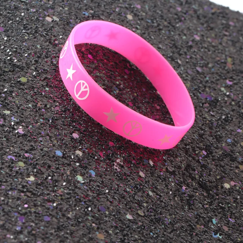 9 шт. Модные анти-военные браслеты силиконовый браслет унисекс спортивные