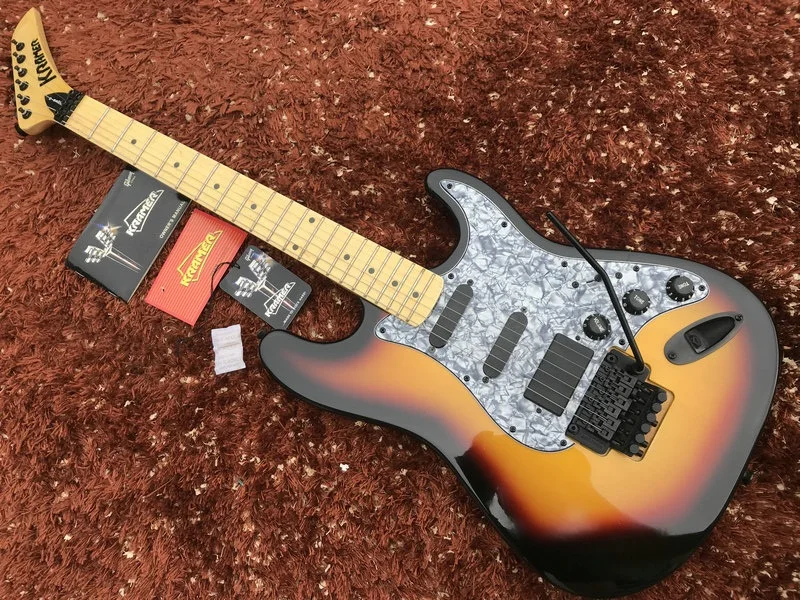 Custom guitar shop Kramer electric original and genuine floyd rose sunburst color | Спорт и развлечения