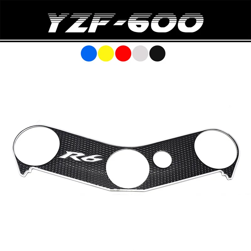 

For YAMAHA YZF R6 YZFR6 YZF-R6 Top Clamp Upper Front End Decal Motorcycle Sticker Pad Triple Tree protection Film R6 2006 2016