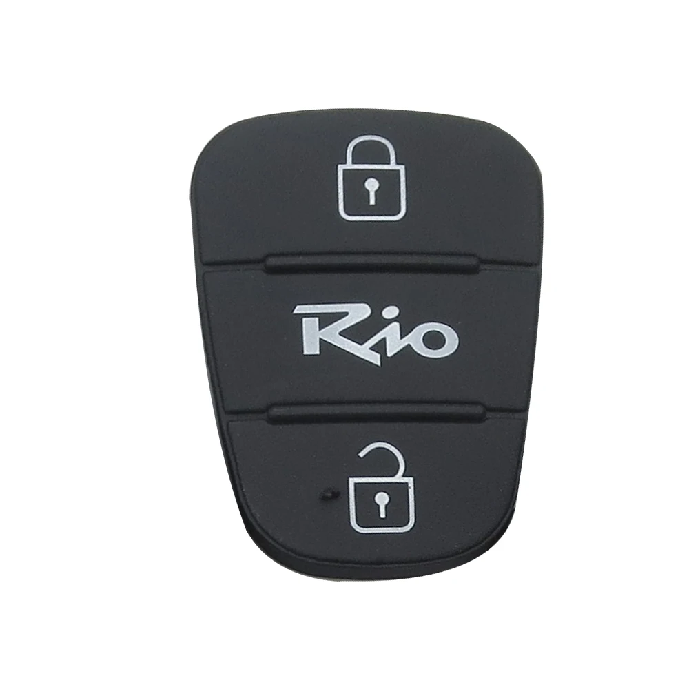 rio OkeyTech 3 кнопки откидной Складной Дистанционный Автомобильный ключ чехол резиновые накладки для hyundai Picanto Solaris RIO Sportage Elantra Kia Key - Название цвета: rio