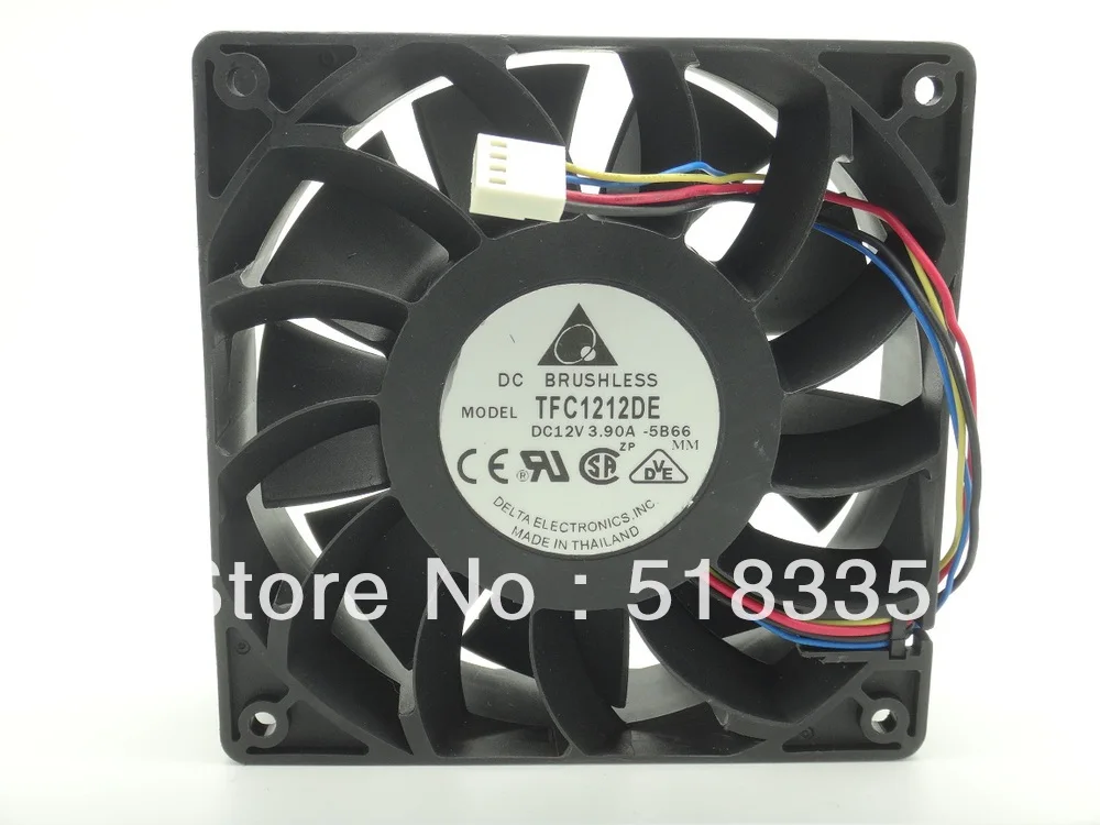 Для Delta Electronics 12 см 120 мм 1238 12038 120*120*25 PWM Fan TFC1212DE 252CFM vs PFB1212UHE самый мощный сервер