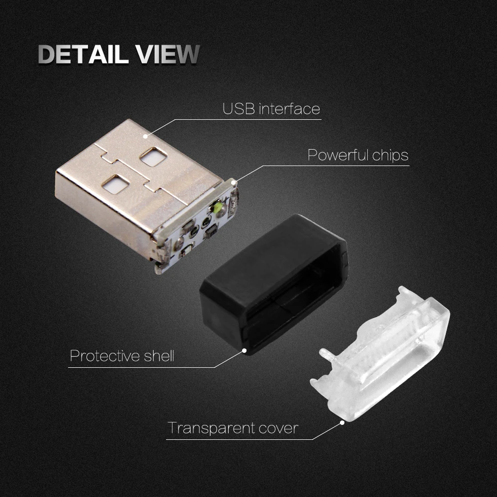 Светодиодный USB Разъем интерьер автомобиля Атмосфера лампы для Citroen DS4 C4 C5 C3