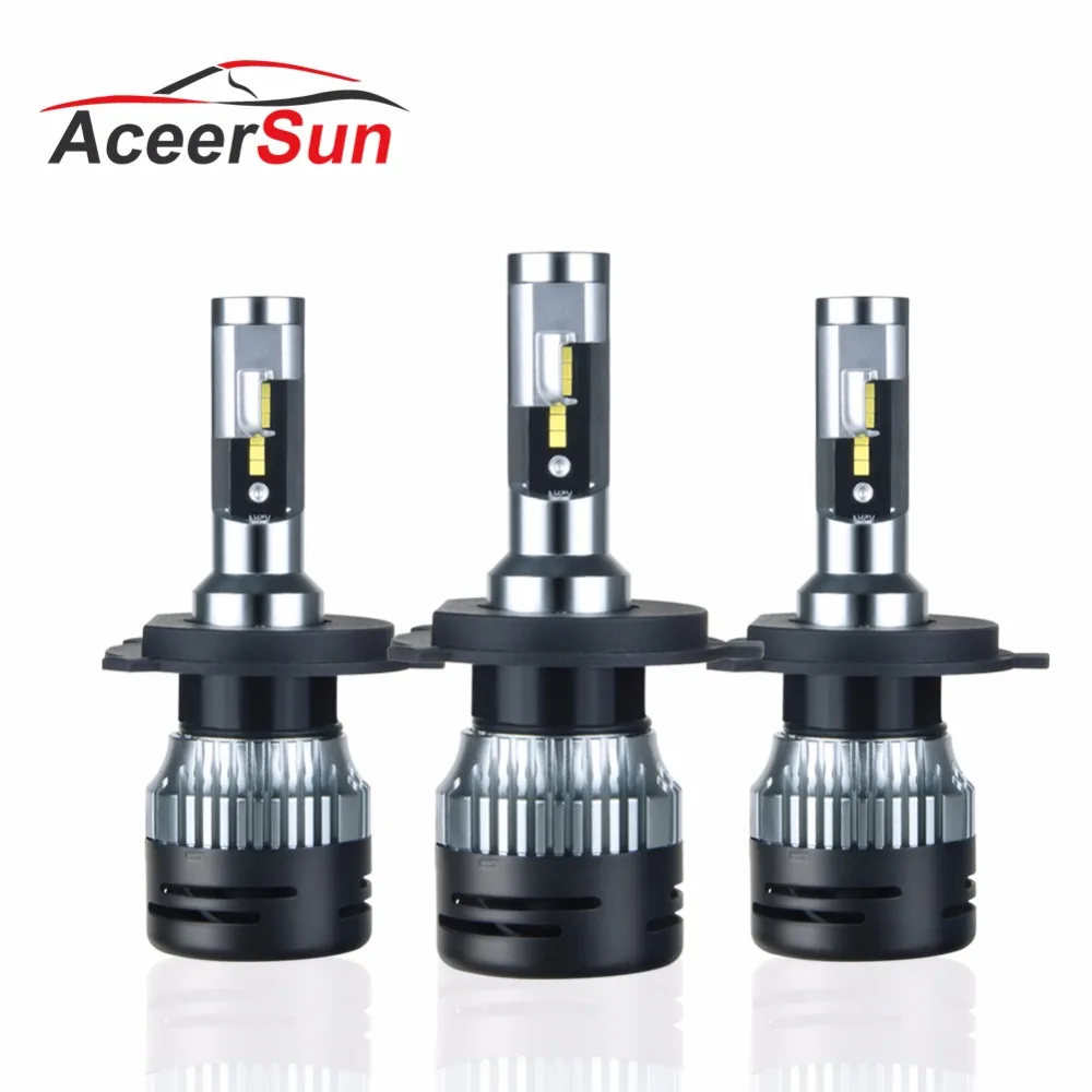 Aceersun H15 H4 H7 мини светодиод машины головной светильник лампочка HB3 HB4 10000lm H11 H1 9005 9006